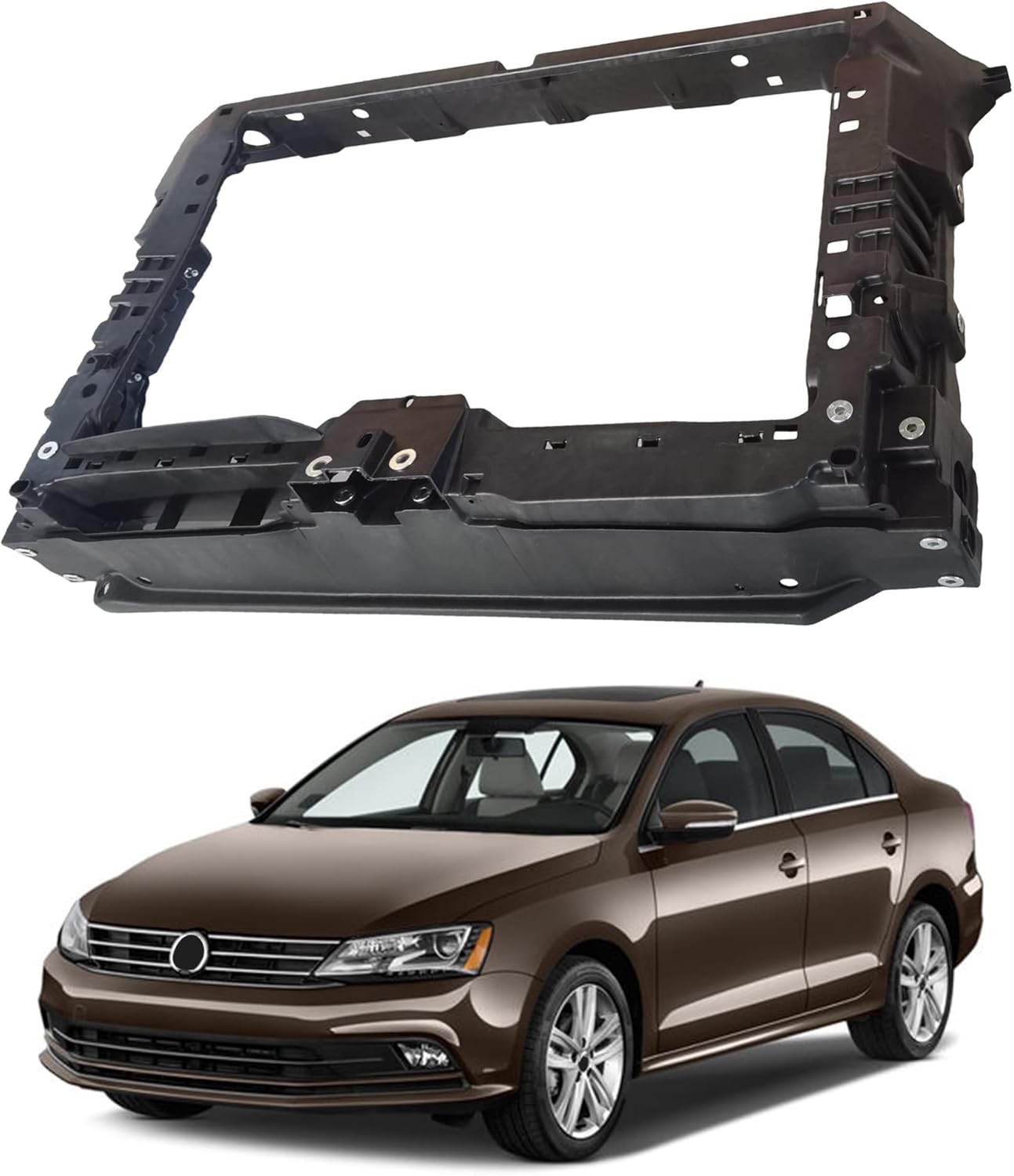 Partsflow Center Radiator Support For 2011 2012 2013 2014 2015 2016 Volkswagen Jetta Assembly