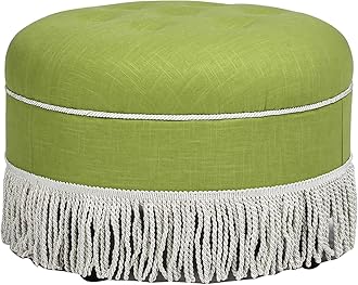 Jennifer Taylor Home Yolanda 24" Round Upholstered Accent Ottoman