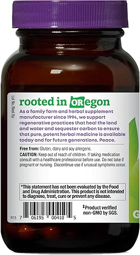 Miniatura 3 de Oregon's Wild Harvest, Suplemento de curcumina de cúrcuma cápsulas veganas con BioPerine 1350 MGS, 60 unidades