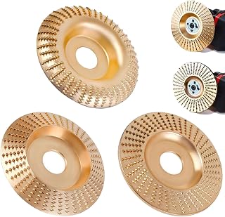 Angle Grinder Wood Carving Discs,4inch Carving and Sanding Tool for Angle Grinder - Abrasive Disc for Shaping & Polishing(3Pcs Set) (22MM)