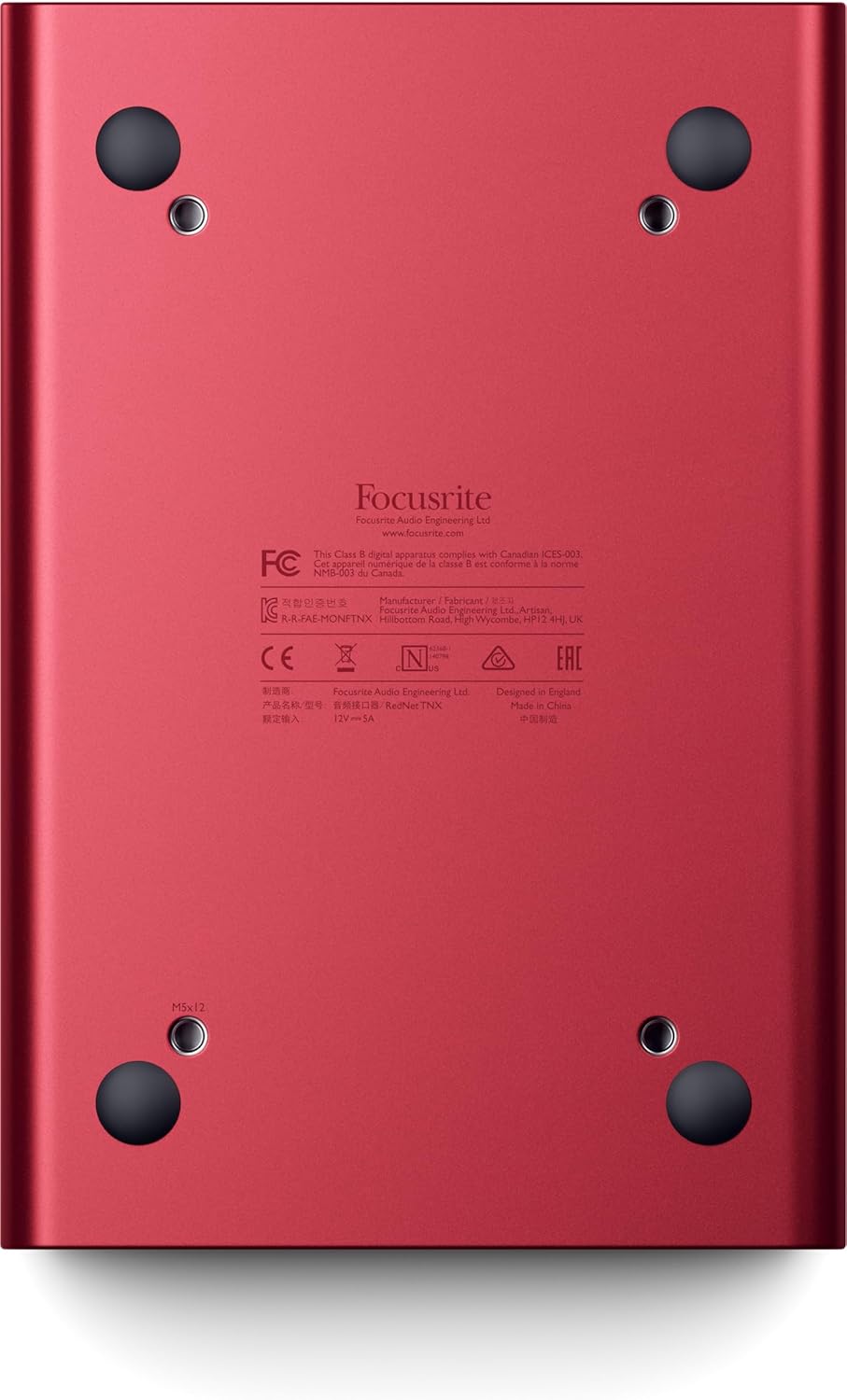 Focusrite RedNet TNX Low-Latency, Flexible high-Channel-Count Thunderbolt and Dante Interface in a Portable Chassis