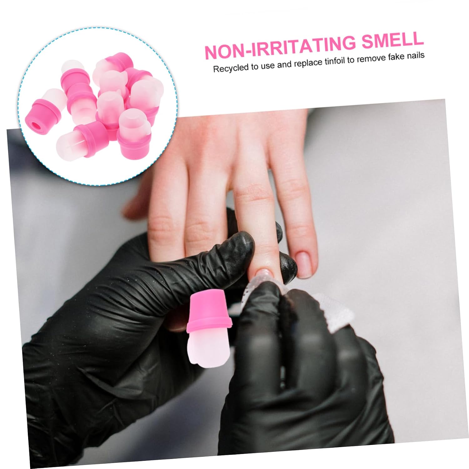 20pcs Wearable Nail Soaker Cover Easy Nail Polish Removal for Home and Salon Use