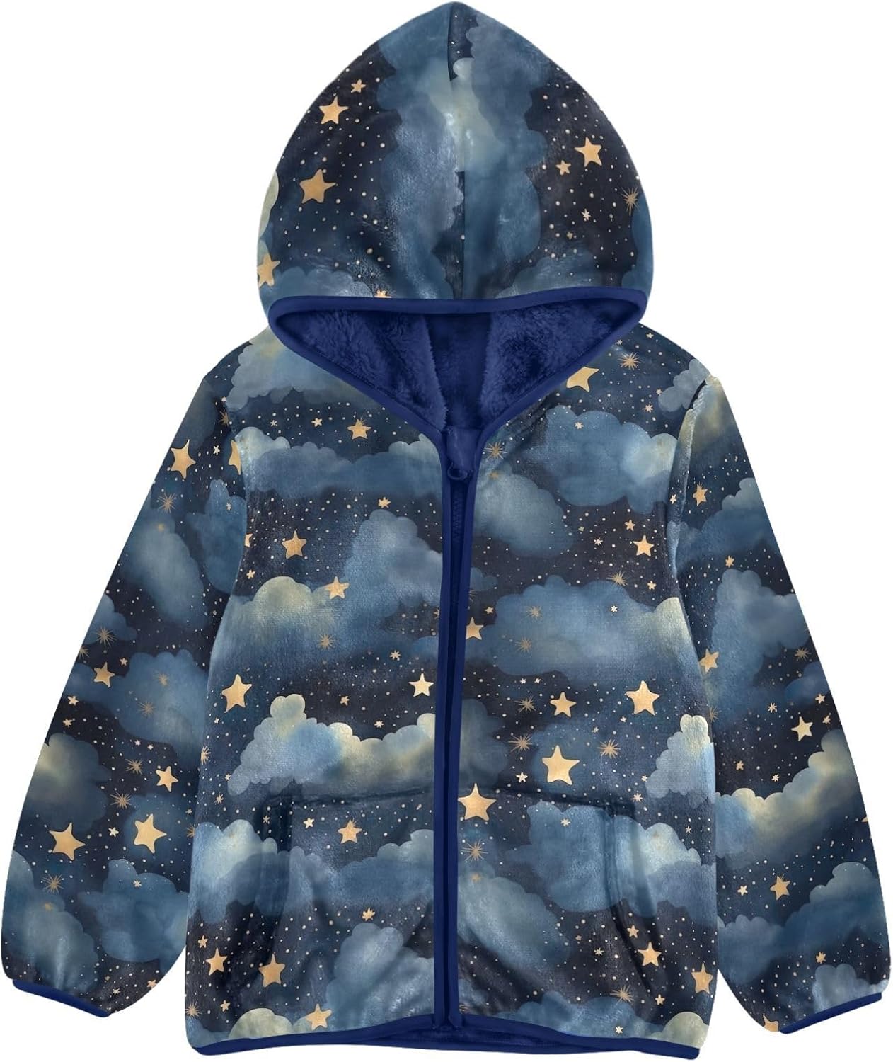 Boys Fleece Coat,Children's Zip-Up Hoodie Jacket,Baby Warm Fashion Outerwear 3-10T