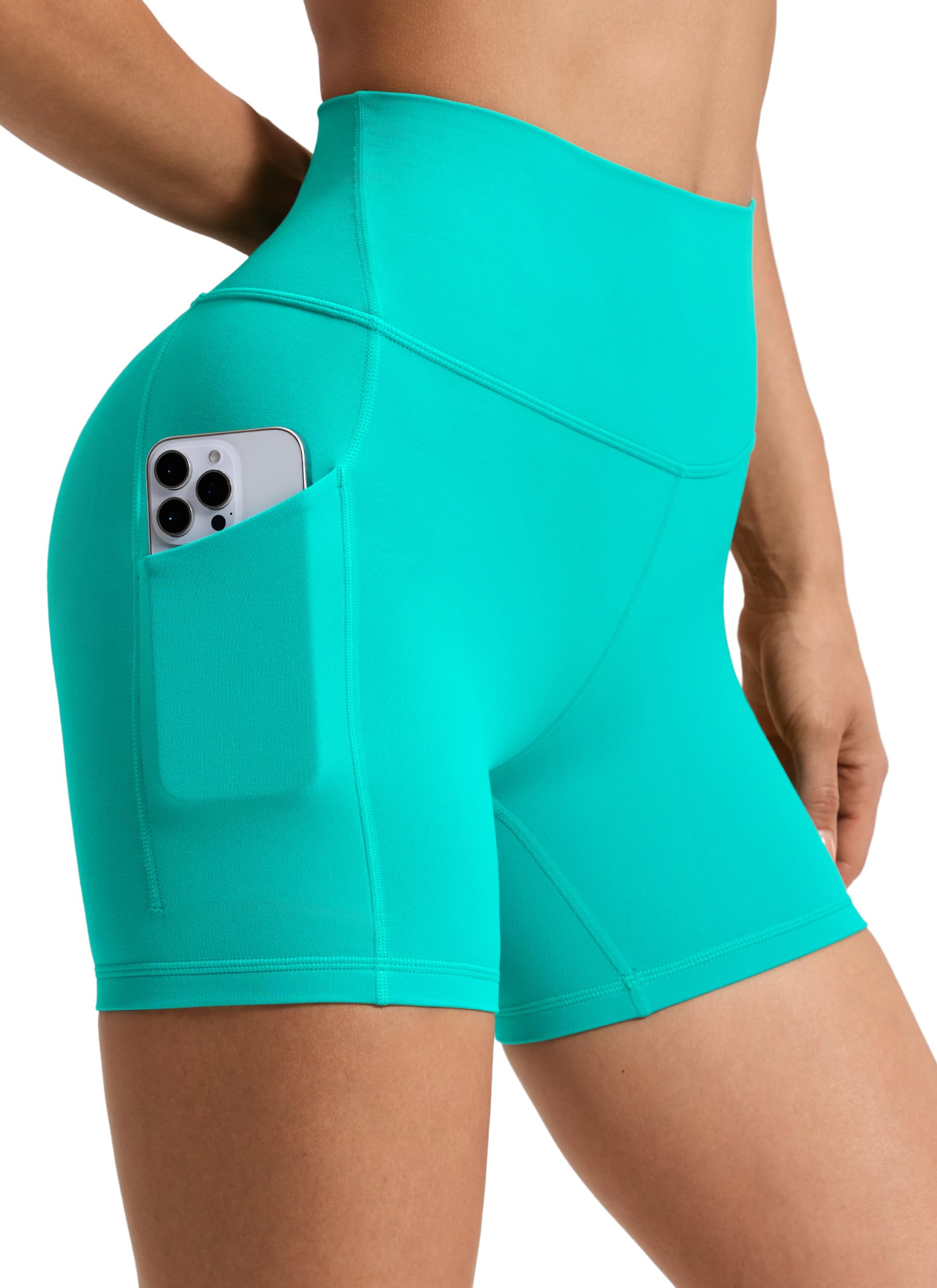 CRZ YOGA Butterluxe Biker Shorts Pockets 5"