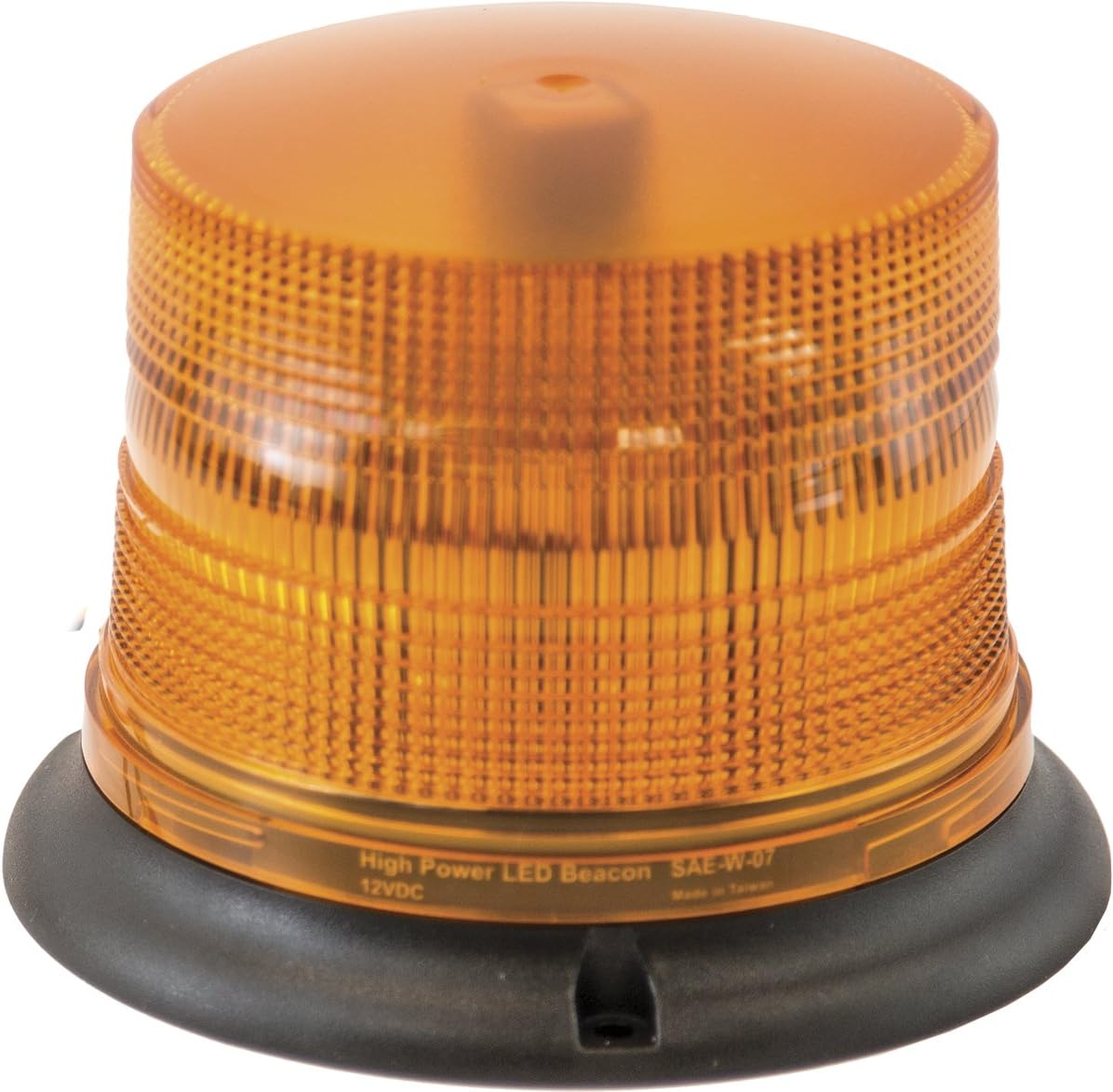 Buyers Products SL685ALP LED Beacon Light, 6.5" x 5", 9" Blunt Cut Lead, Permanent & Pipe Mount, Strobe Lights for Trucks, Emergency Lights for Vehicles