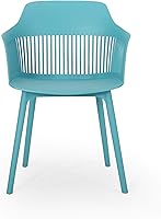 Vista 4 de Christopher Knight Home Ladonna - Silla de comedor para exteriores (juego de 4), color verde azulado