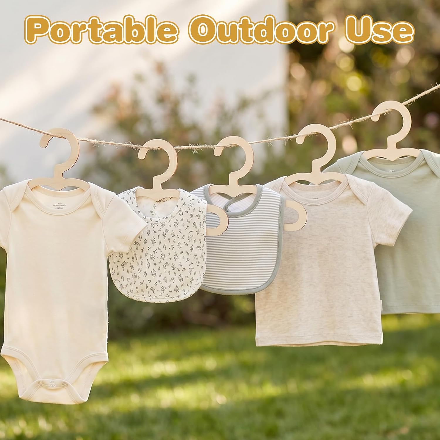 12 Pcs Wooden Baby Hangers, Cute Cloud Shape Wood Clothes Hanger, 8.6 Inch Anti-Slip Coat Hangers for Kids Toddlers Children Infant for Closet Coat Pants Clothing Storage