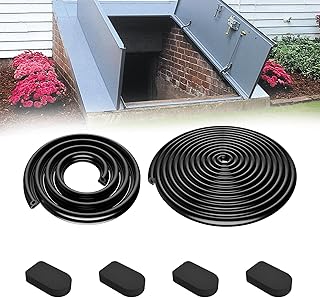 for Bilco Basement Door Seal Kit (1 x U Shaped Gasket, 1x Bulb Trim Gasket, 4 x Cap Seal Pad) - Replacement for Bilco Basement Door Weatherstrip Kit