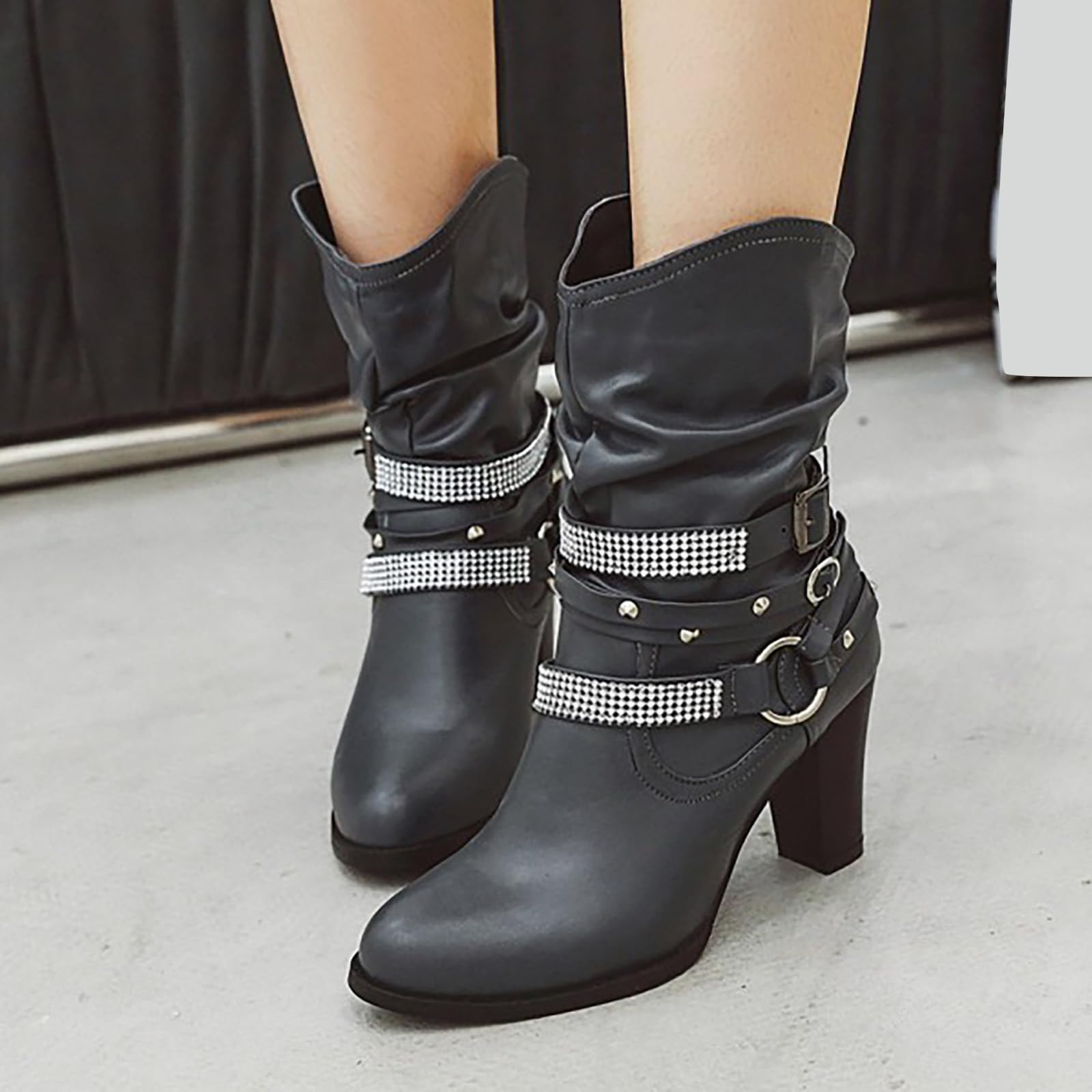 Stivali Lunghi da Donna Giardinaggio Boots Stivali da Neve Invernali Scarponcini Invernali Calda Morbidi e Confortevoli Giardinaggio Boots Impermeabili Antiscivolo Morbidi e Confortevoli