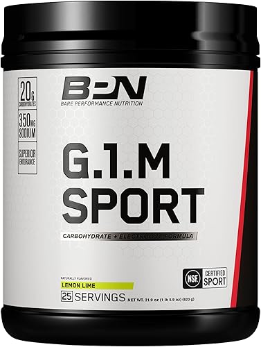 BARE PERFORMANCE NUTRITION, BPN G.1.M Go One More Sport, combustible de entrenamiento de resistencia, fórmula superior en polvo de carbohidratos y