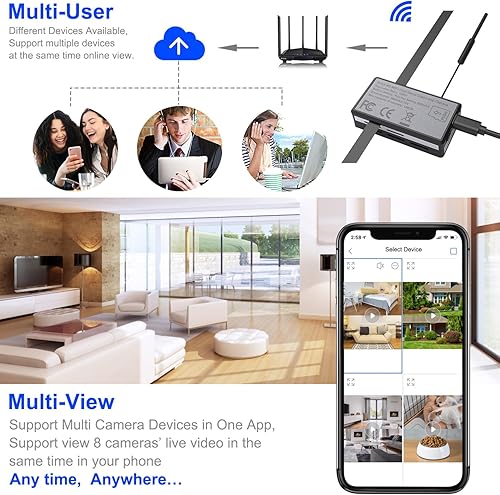 Miniatura 4 de Cámara espía WiFi Mini cámara oculta 1080P Módulo de doble lente DIY inalámbrica Tiny Nanny Cam - Pequeña y discreta seguridad para el hogar