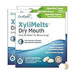 Oracoat XyliMelts for Dry Mouth Night Time or Day - Moisturizing Dry Mouth Adhering Discs, Sugar Free with Xylitol, 40 Count - Pack of 3, Mild Mint Flavor, 8-Hour Relief