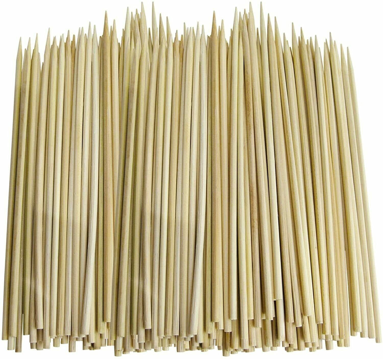 EliteKoopers 8 Inch 500Pcs Bamboo Skewers Wooden For BBQ Kebab Fruit Stick, Party Buffet Food