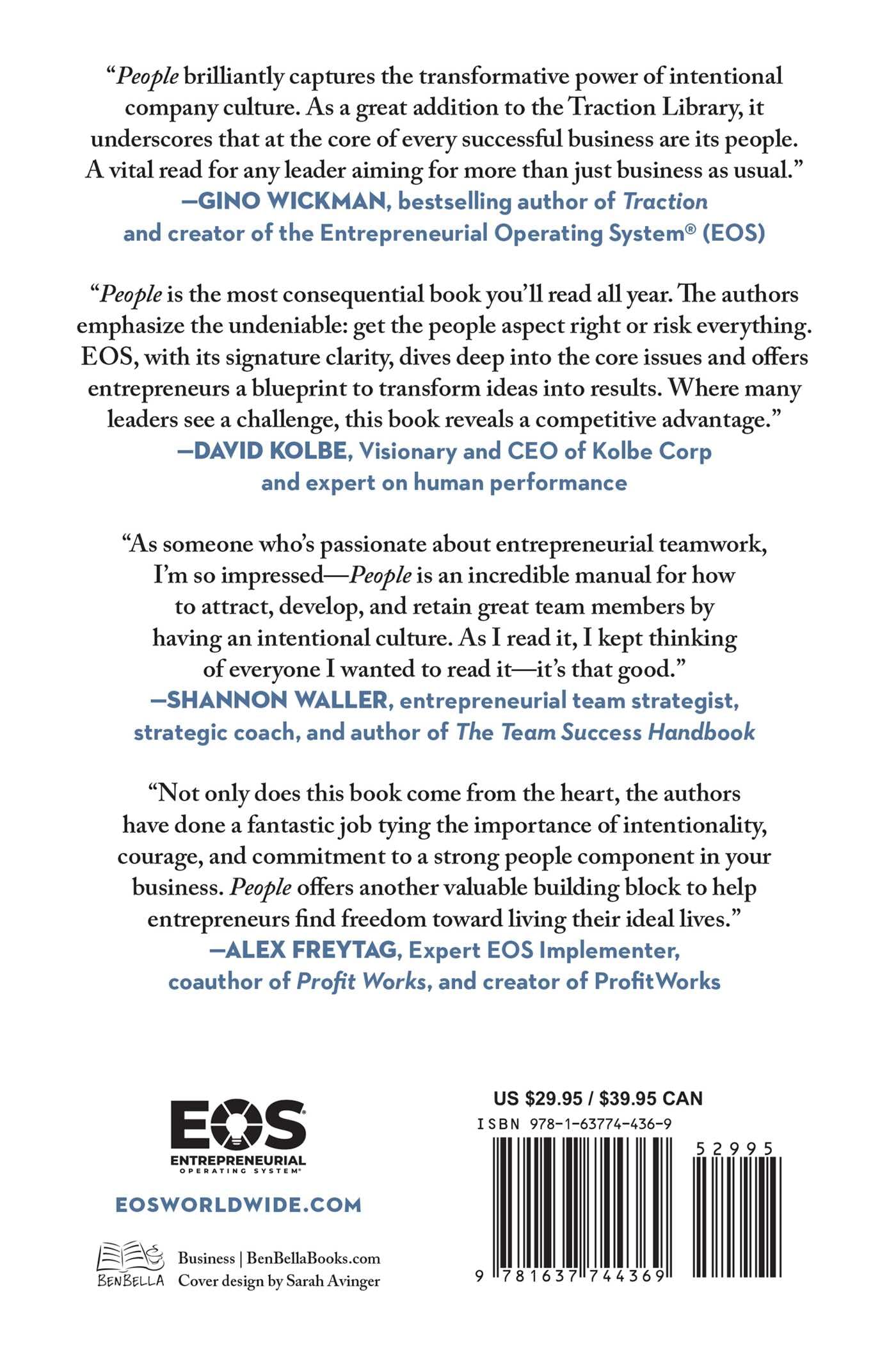 People: Dare to Build an Intentional Culture (The EOS Mastery Series)