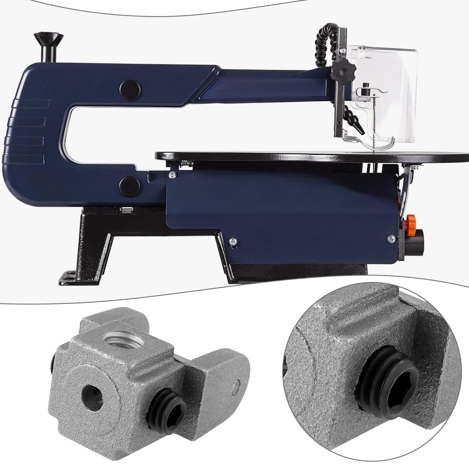 Be In Your Mind 2Pcs Spare Fretsaw Scroll Saw 2x2 cm Pinless Blade Adaptor 0.7mm Wire Blade Chuck Pull Pattern According to the Curve Bar Multi-Purpose Multi-Faceted Tooth Line - Image 3