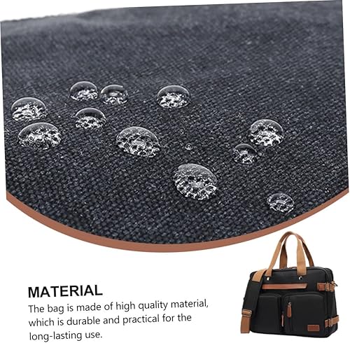 Miniatura 4 de EXCEART 1 bolsa para computadora, mochila de lona, bolso de hombro para laptop, bolso cruzado para computadora, bolsa de mano Ment, bolsa de mano