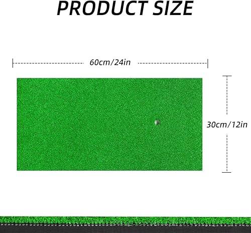 Miniatura 2 de Scott Edward Alfombrilla de golf para golpe, césped áspero y césped de calle, múltiples versiones, portátil, tapete de entrenamiento de golf, tapete