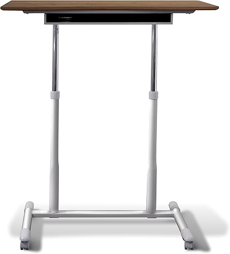 Miniatura 7 de Muebles únicos altura ajustable sentarse soporte escritorio con nogal superior