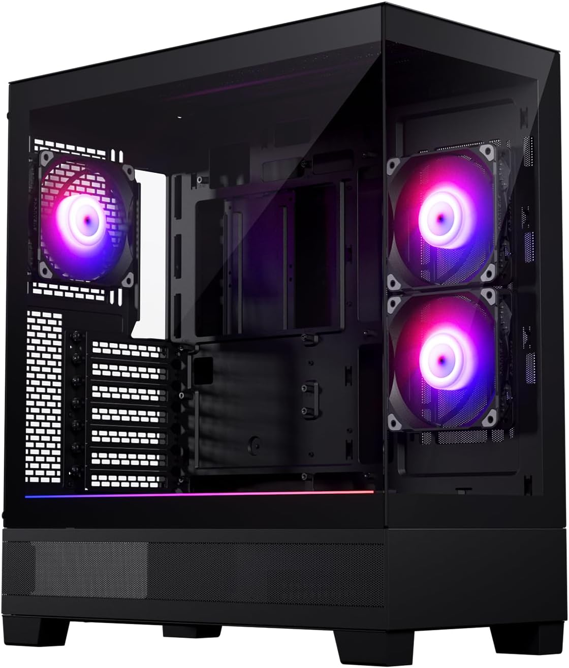 Boîtier Pc-6 Ventilateurs Pwm Argb Préinstallés,Boîtier Tour E-Atx En