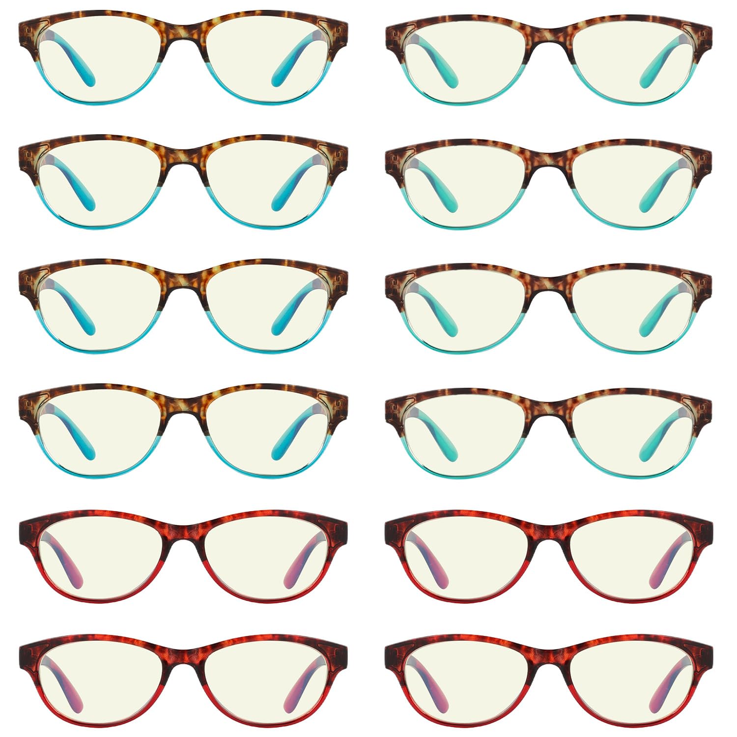 Eyekepper Spring Hinges UV Protection Anti Glare Anti Blue Rays Scratch Resistant Lens Computer Reading Glasses