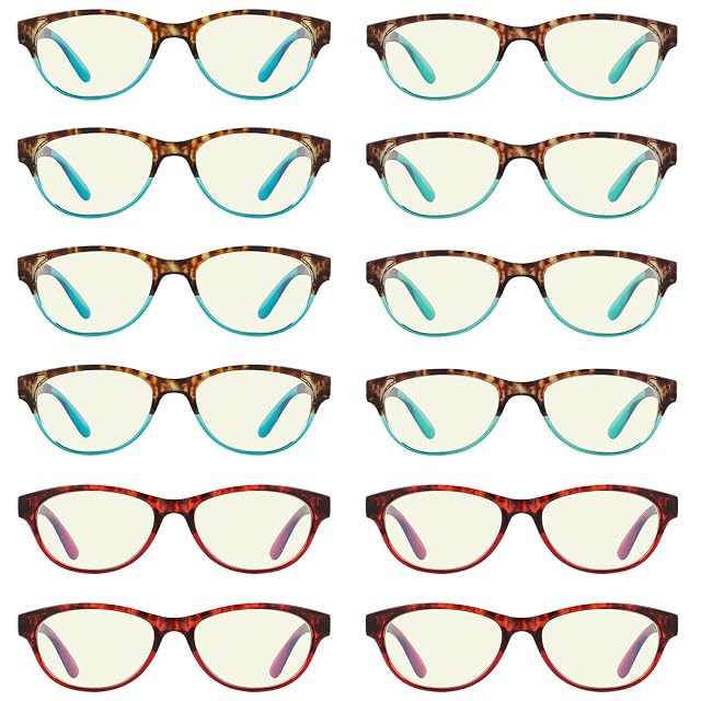 Eyekepper Spring Hinges UV Protection Anti Glare Anti Blue Rays Scratch Resistant Lens Computer Reading Glasses