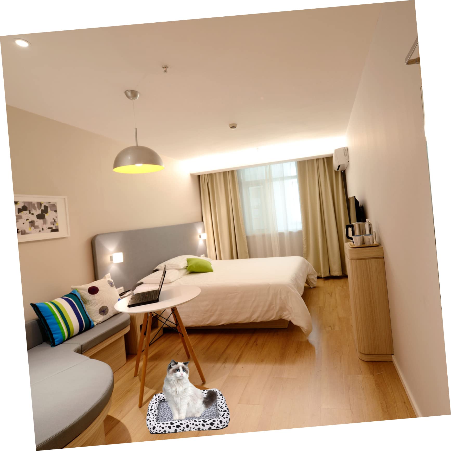 Hemoton Cooling Mat for Summer Slip Dog Cooling Pad Breathable Comfortable Design for Home Car and Floor Use for Dogs and Cats Ice Cow