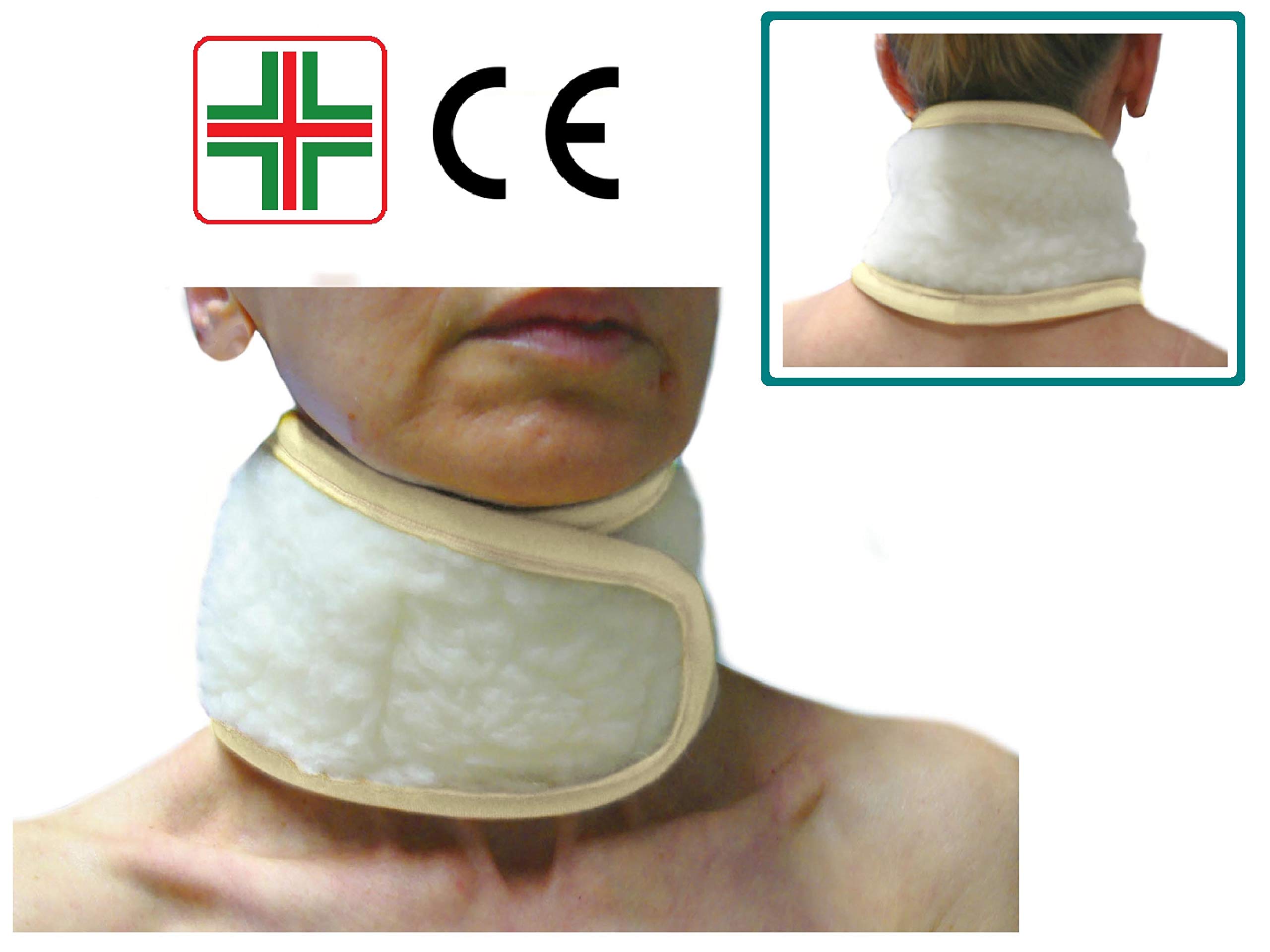 Copertura Per Collare Cervicale | 2 Pezzi | Morbida, Traspirante E Lavabile | Universale Grigio