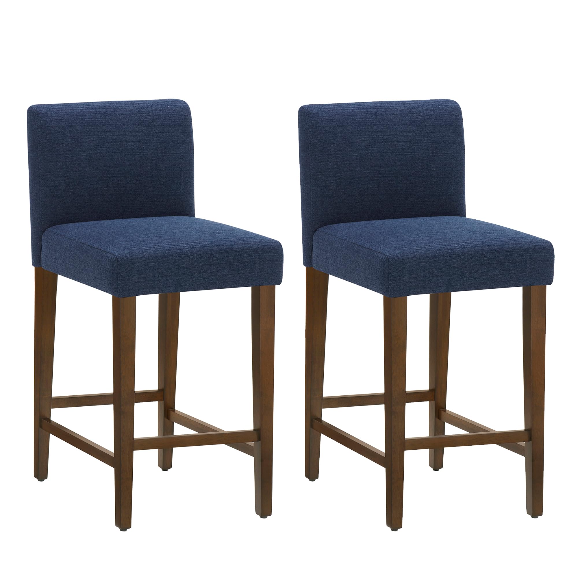 CHITA Counter Height Bar Stools Set of 2 Midnight Blue