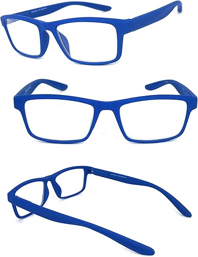 Miniatura 4 de Gafas de lectura retro cuadradas con bisagras de muelle para hombres y mujeres