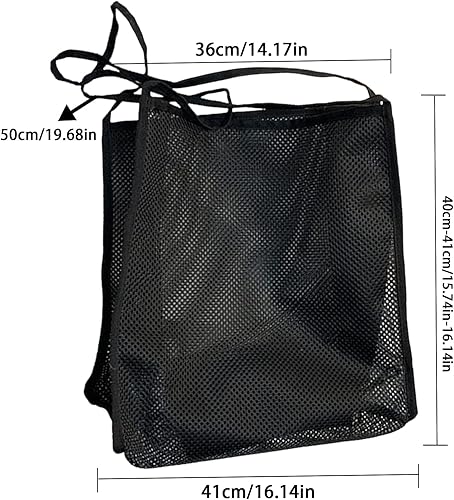 Miniatura 4 de Bolsa de playa Bolsas de playa plegables con asas - Bolsa de piscina de gran capacidad para nadar bolsa de malla para juguetes de playa Bolsa de