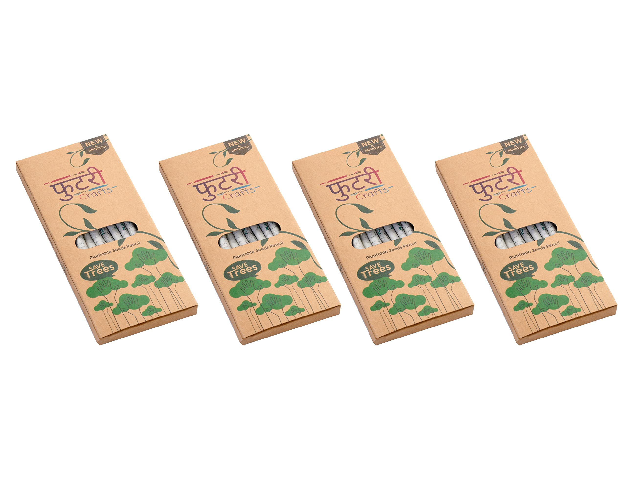 Phutri Crafts Eco Friendly Plantable Seed Black Pencil(40 Units)| 2B Extra Dark Pencil | Super Saver Pack Of 40 Pencils(4 X 10) (B08WKC9CTL) Amazon Price History, Amazon Price Tracker