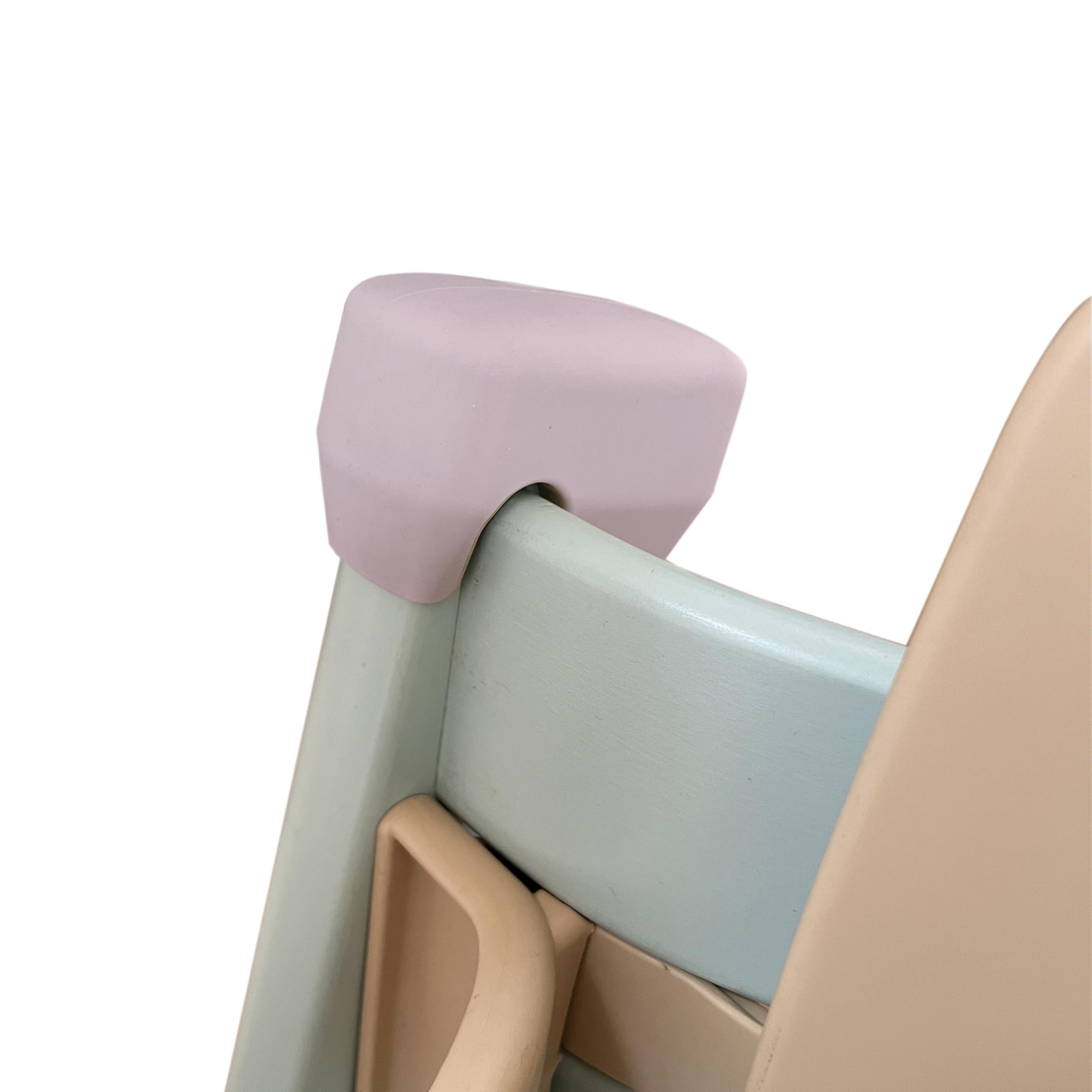 Amoxum Highchair Crash Prevention Only Suit for Stokke Tripp Trapp, Anticollision for Infant Baby Toddler Silicone Corner Protect Chair (Purple)