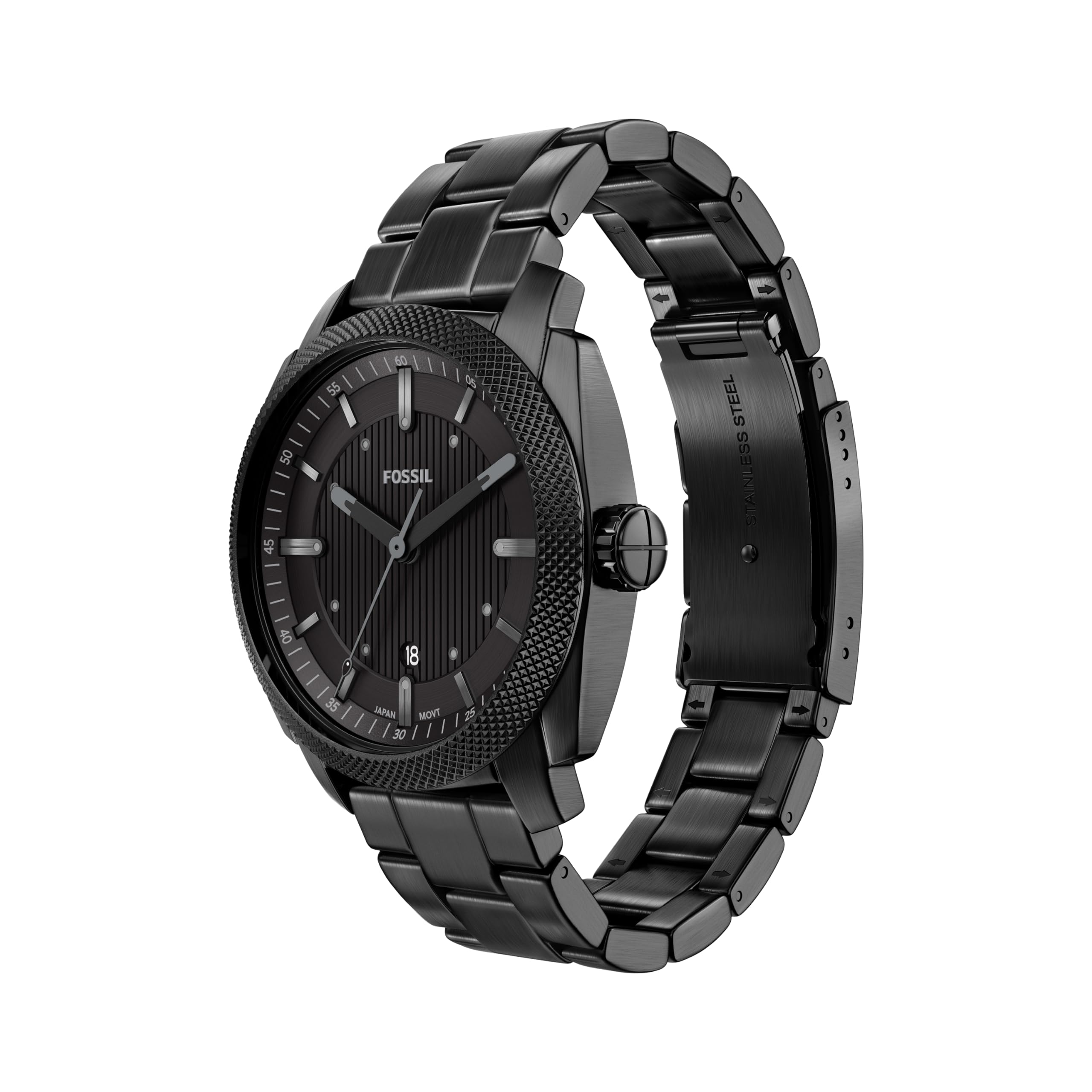 Fossil Machine Uomo Orologio in acciaio inossidabile nero 41MM, FS6186