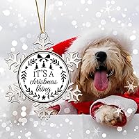 Vista 11 de Happy New Year Ornament for Christmas Tree Decor Merry Christmas Y'all Christmas Metal Snowflake Ornament Xmas Tree Decor Funny Christmas Quotes