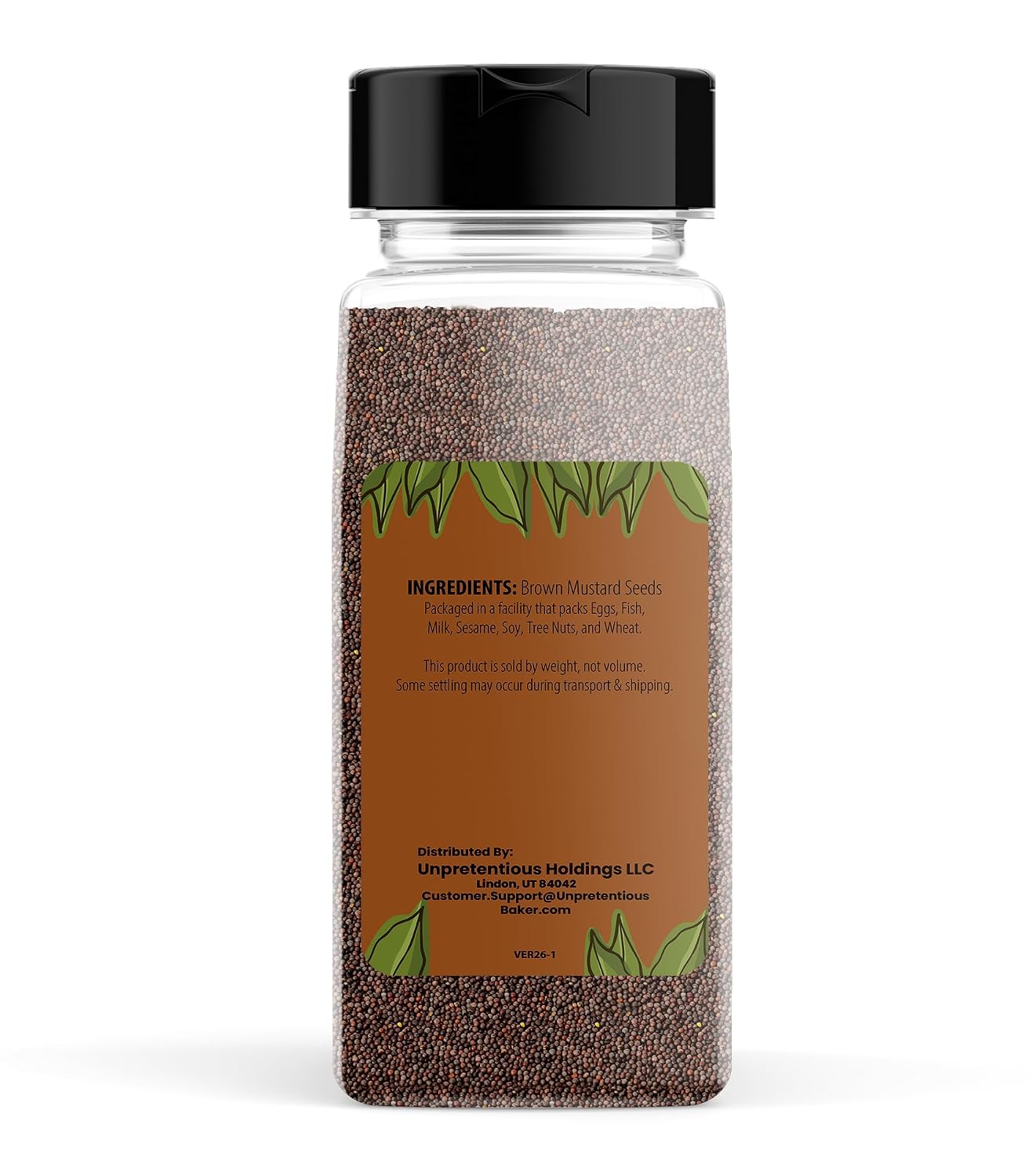 Unpretentious Brown Mustard Seeds, 11.2 oz, Sharp & Strong, Condiments & Sauces, Versatile Seasoning image 2