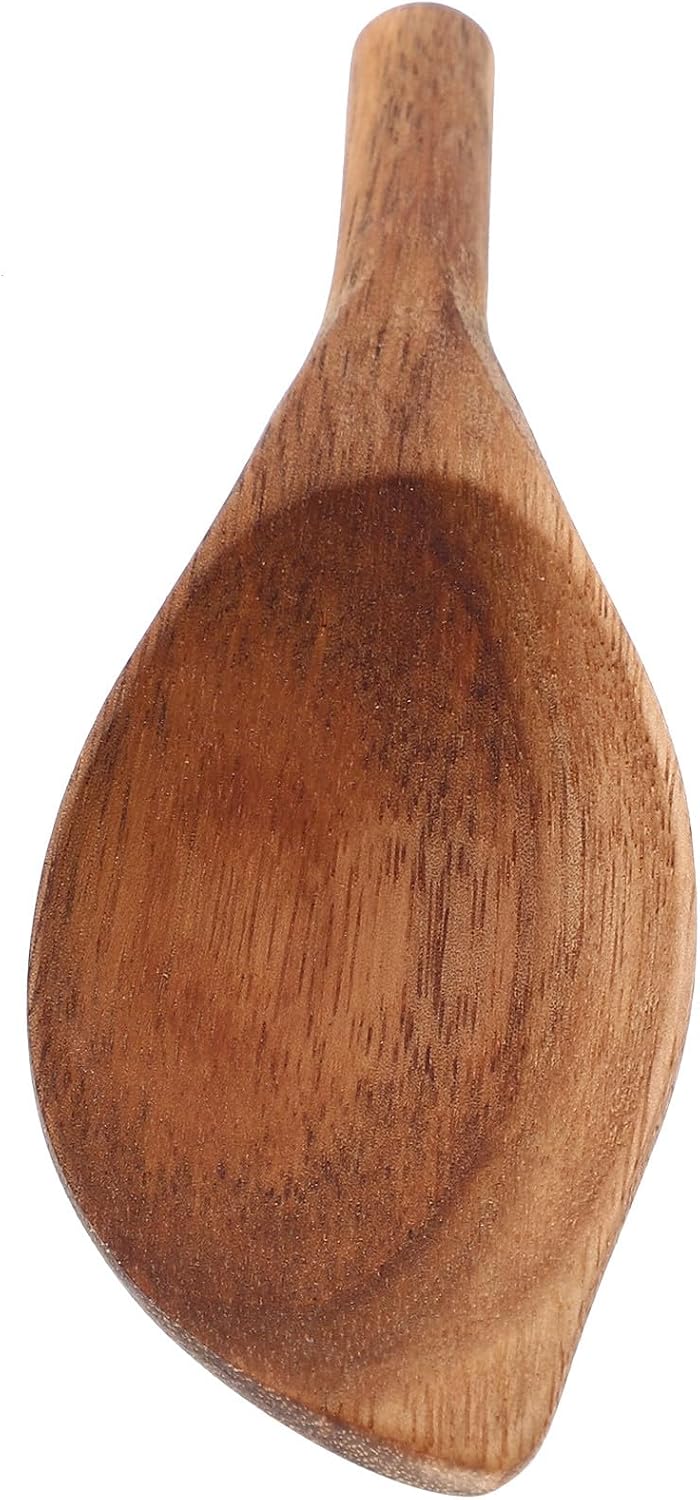 Wood Coffee Scoop for Measuring Powdered Ingredients with Ergonomic Handle, Brown Wooden Spoon for Kitchen and Restaurants, Coffee Powder Spoon for Accurate Scooping