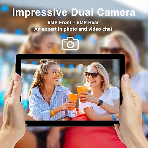 Miniatura 8 de DOOGEE Tableta Android U10, 9 GB de RAM + 128 GB de ROM (TF 1 TB) Android 13 Tablet Quad-Core 2.0 GHz, pantalla de 10.1 pulgadas  5060mAh  TÜV Low