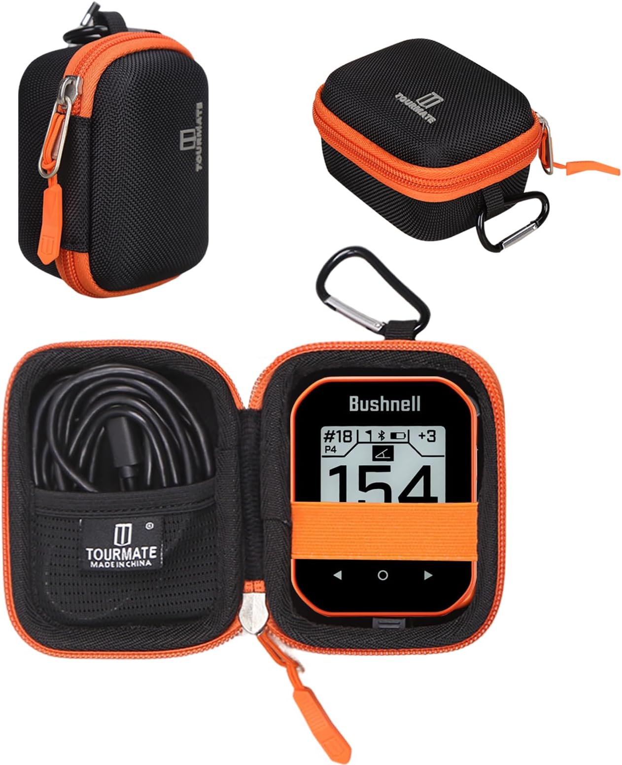 Golf GPS Storage Case Compatible for Bushnell Phantom 2 Rangefinder,Travel Case for Wearable4U - Bushnell Phantom 3 GPS Rangefinder(Box for Sale)(Orange)