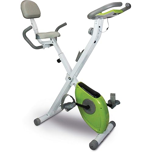 MOTOTEKS FOLDING 8-LEVEL ADJUSTABLE RESISTANCE HOME WORKOUT BIKE W/LCD SCREEN