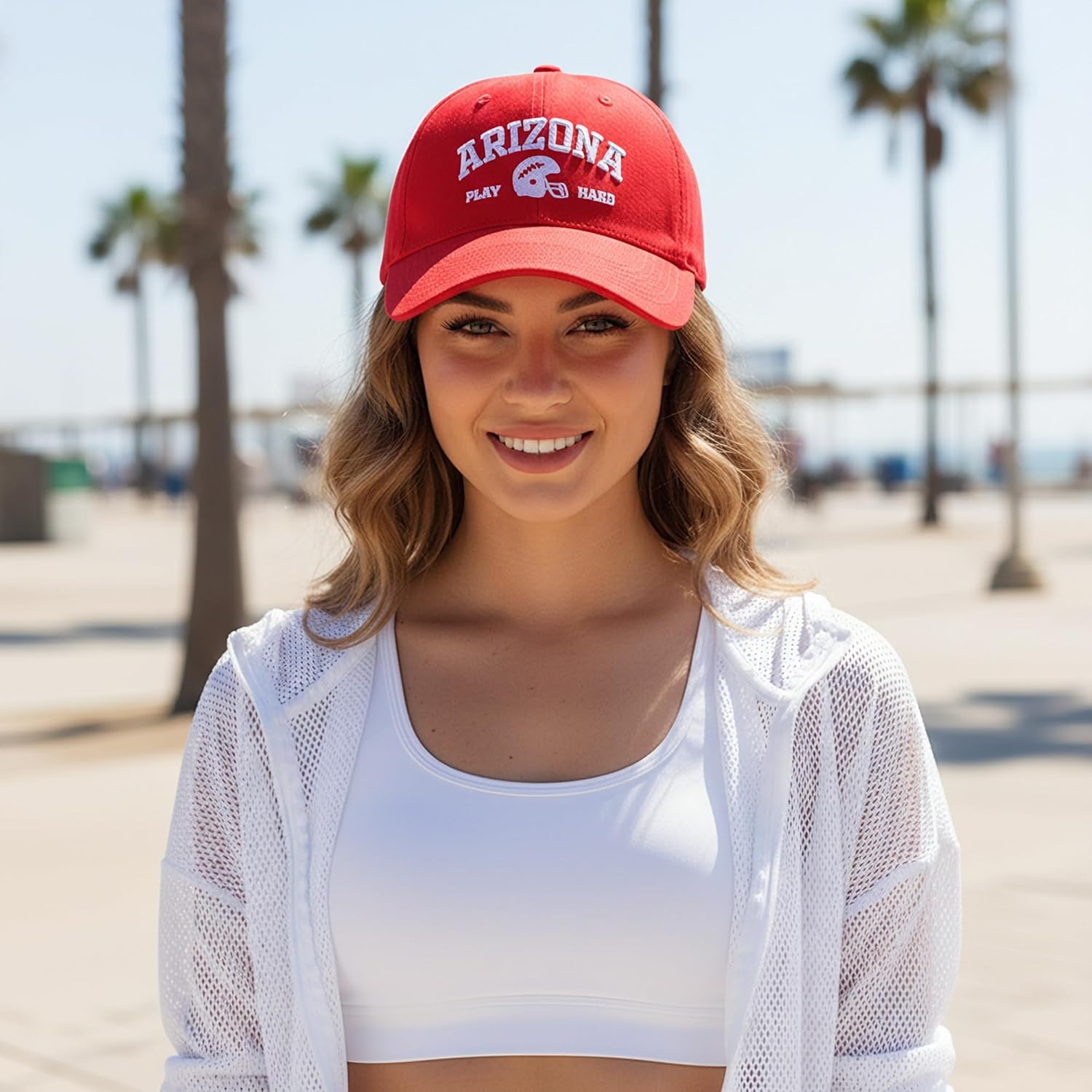 8858 Baseball Cap with City Name Embroidery for Men and Women, Adjustable Strap Casual Street Hat - Image 3