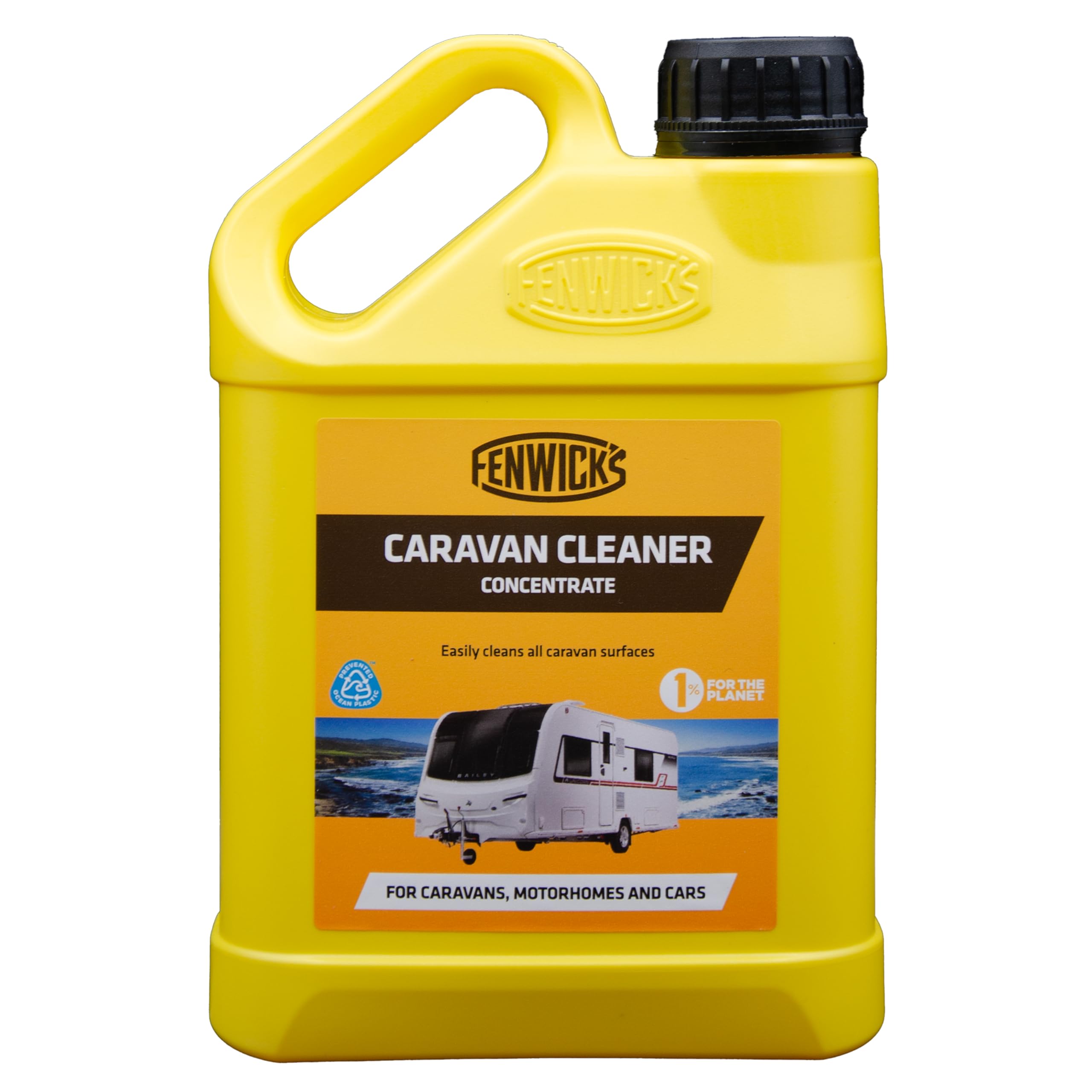 Fenwick's Caravan Cleaner Concentrate 1 ltr - Safe on ALL Surfaces - Wash your caravan upto 40 times