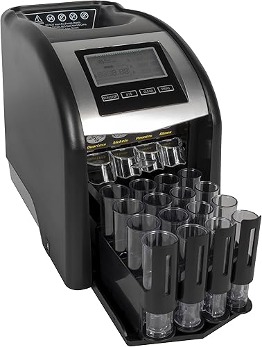 Vista 14 de Royal Sovereign Contador/clasificador eléctrico de monedas de 4 filas con tecnología patentada antiatascos y pantalla de conteo digital (FS-44N)