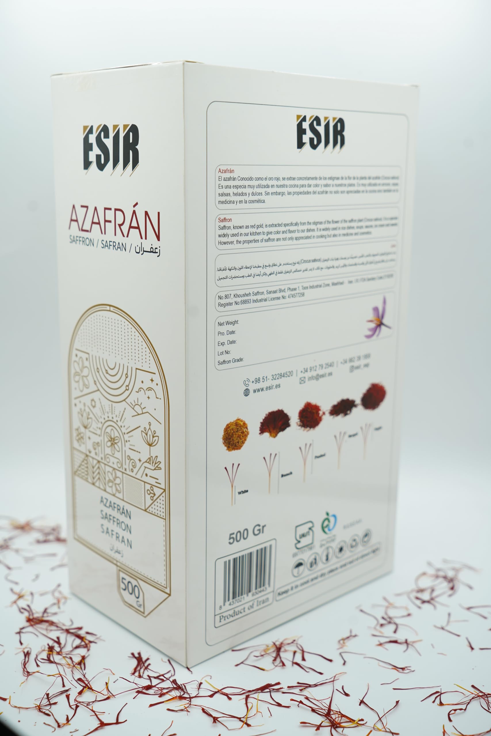 Azafrán ESIR en Hebras - 500g - Calidad Premium
