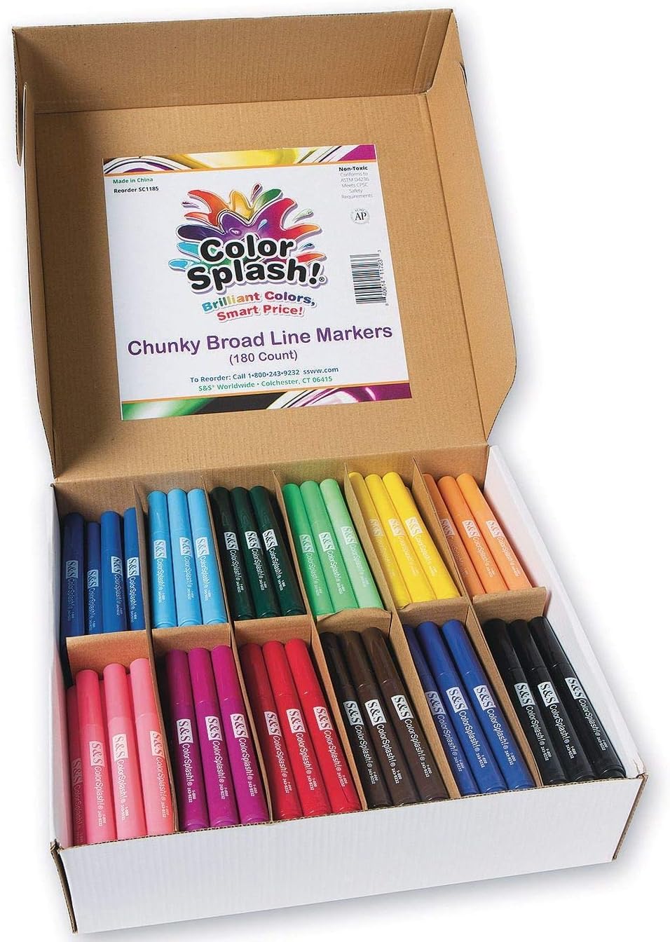 Color Splash! Chunky Broad Line Marker PlusPack (Pack of 180)