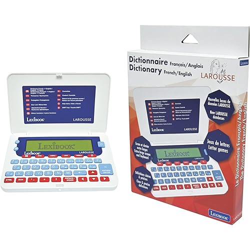 LEXiBOOK, Larousse, French/English Dictionary, 400,000 Words, Expressions and translations, 3000 Americanisms, New Larousse Database, Word Games, D880i1