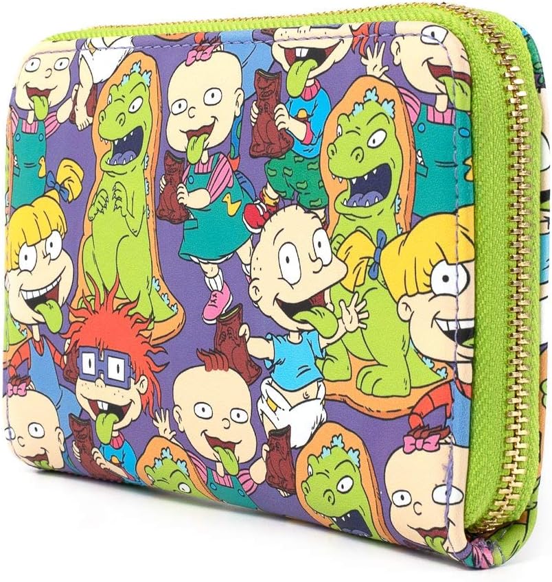Loungefly x Nickelodeon Rugrats Reptar Bar Allover Print Zip Around Wallet