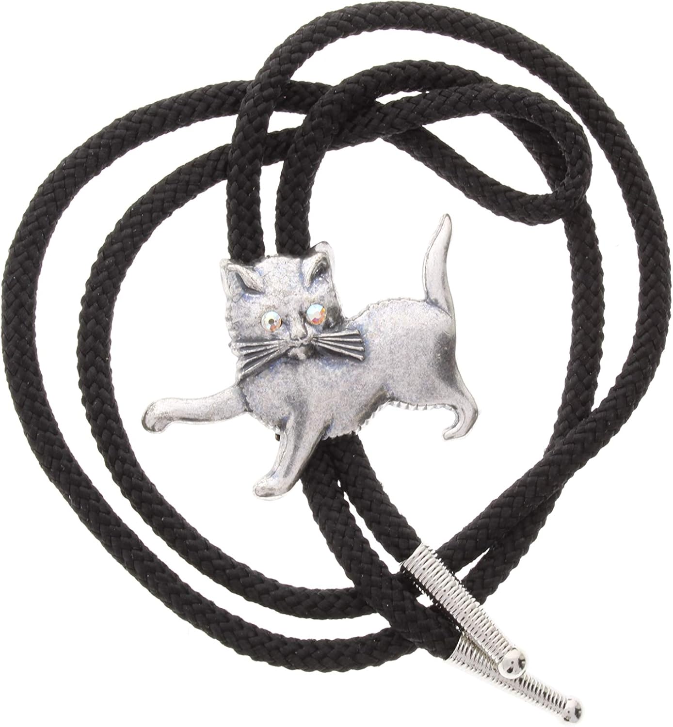 Bolo Tie Necklace - Western Bolo Tie for Men and Women - Nylon Fabric Bolo Tie