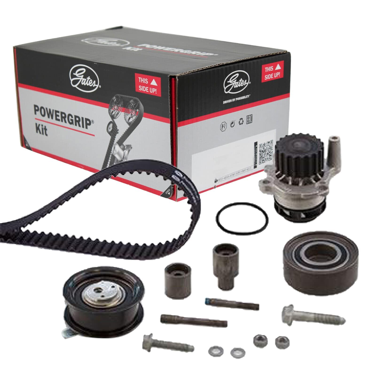 GATES KP15559XS-1 Kit cinghia distribuzione pompa acqua N° denti: 141 25 mm con pompa acqua Compatibilità con VW Golf 4 Hatchback 1J1 New Beetle Hatchback 9C1, 1C1, AUDI A3 Hatchback 8L1, SEAT | Compatibile con: AUDI A3, SEAT CORDOBA, CORDOBA Vario, IBIZA