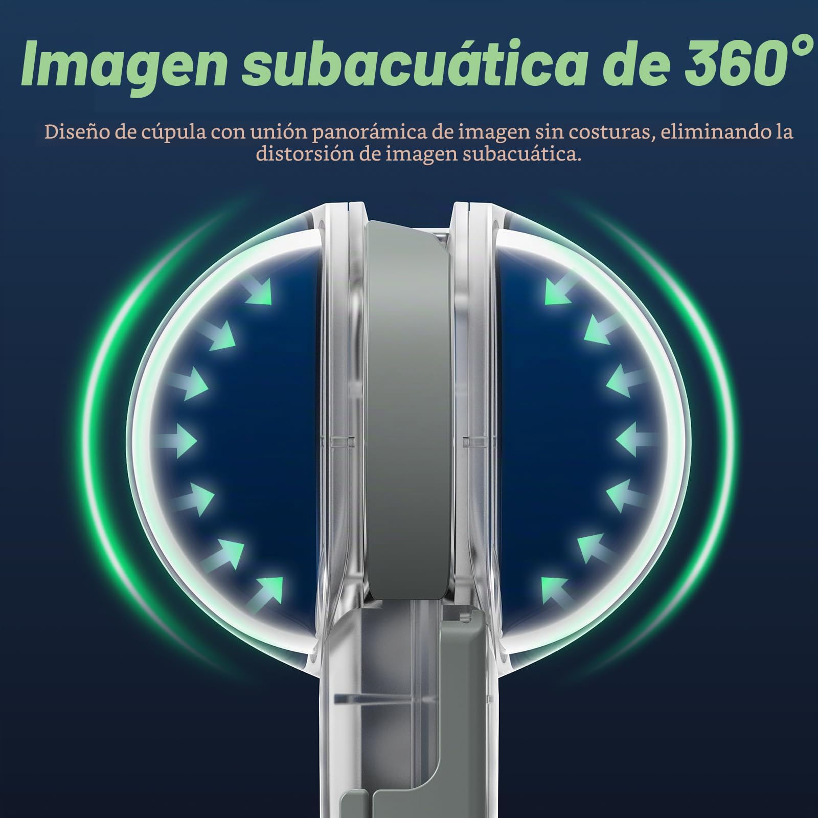 Funda Impermeable para Insta 360 X5, 50 m/165 pies, Carcasa de Buceo Invisible subacuática, Costuras de 360°, Carcasa Protectora para esnórquel, Buceo, Surf, Deportes acuáticos