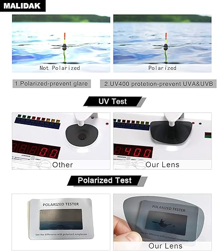 Miniatura 3 de MALIDAK Gafas de sol deportivas flotantes para hombres y mujeres, gafas de natación polarizadas